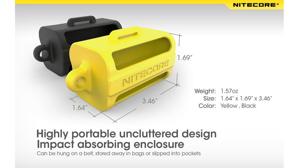 Nitecore NBM40 Battery Magazine, Holds 4x 18650 Batteries, Black, 6925206491841
