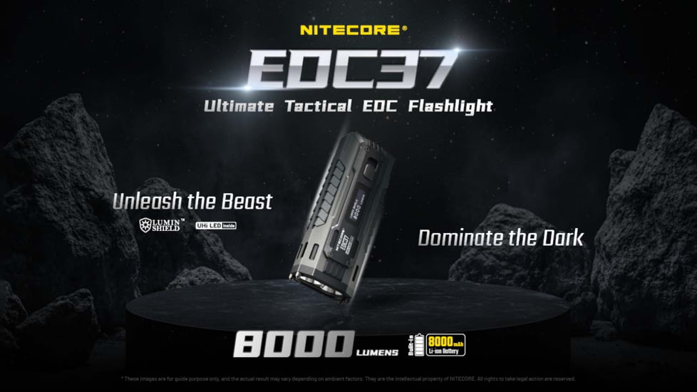 Nitecore EDC37 USB-C Rechargeable 8000 Lumens LED EDC Flashlight