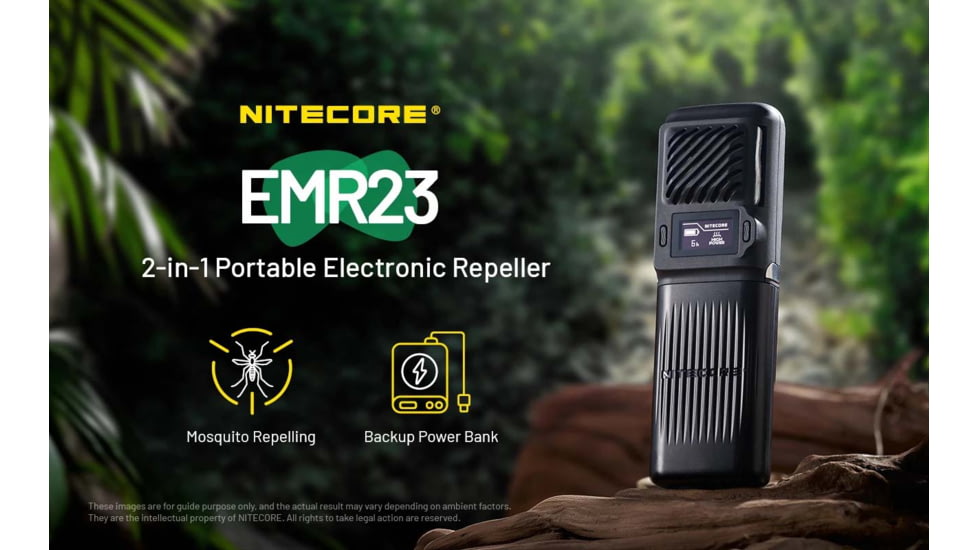 Nitecore EMR23 USB-C Rechargeable 2-in-1 Electronic Mosquito Repeller