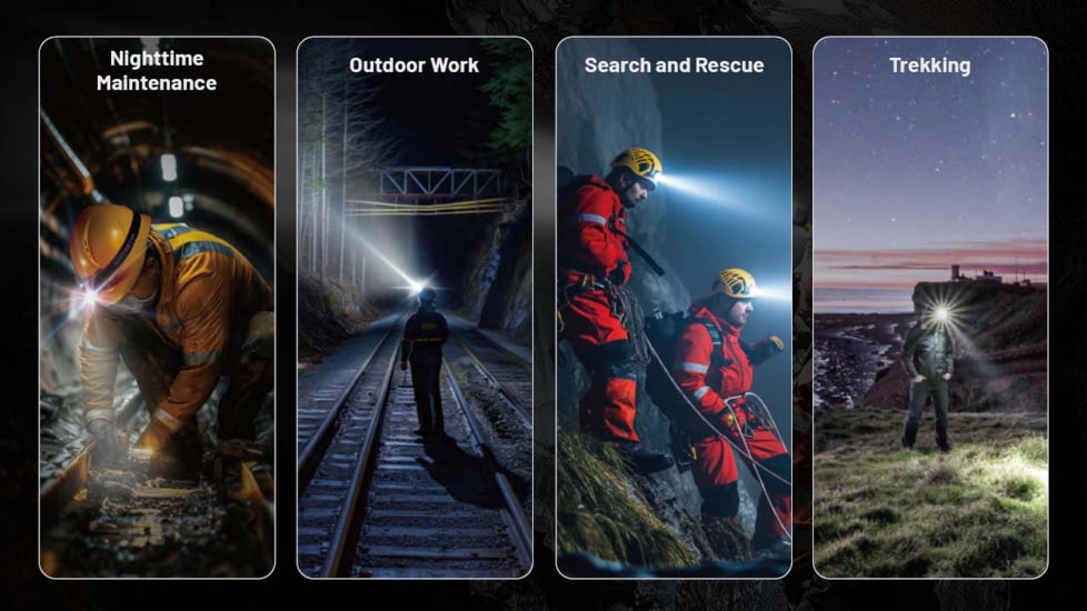 Nitecore HC75 UHE USB-C Rechargeable 3000 Lumens LED Zoomable Headlamp