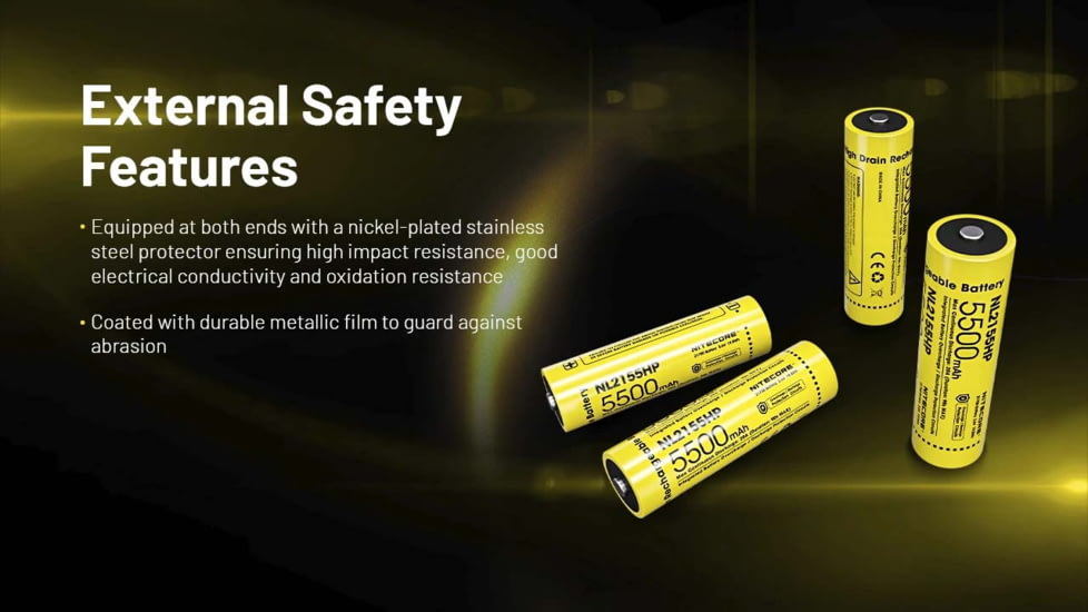 Nitecore NL2155HP 5500mAh 21700 Rechargeable Battery