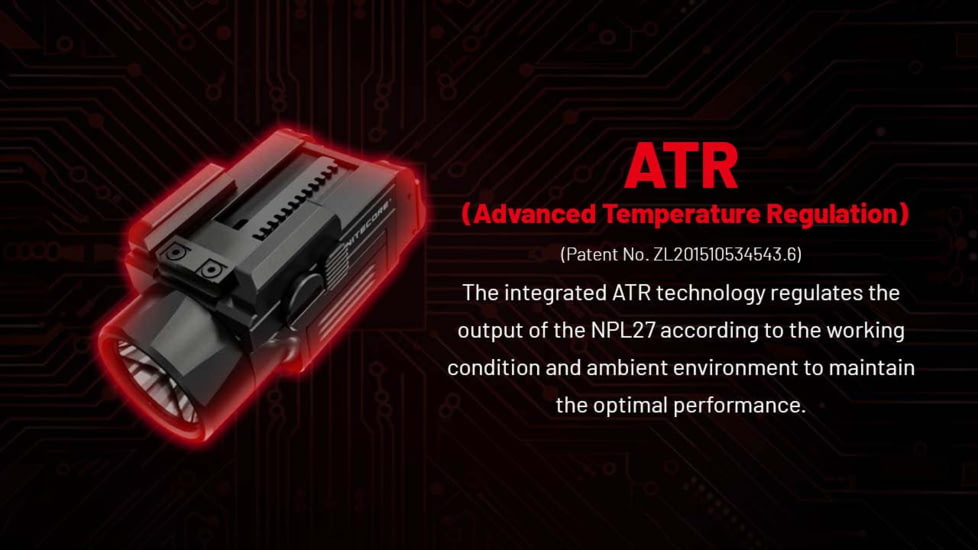 Nitecore NPL27 USB-C Rechargeable 650 Lumens LED Rail Mount Weapon Light