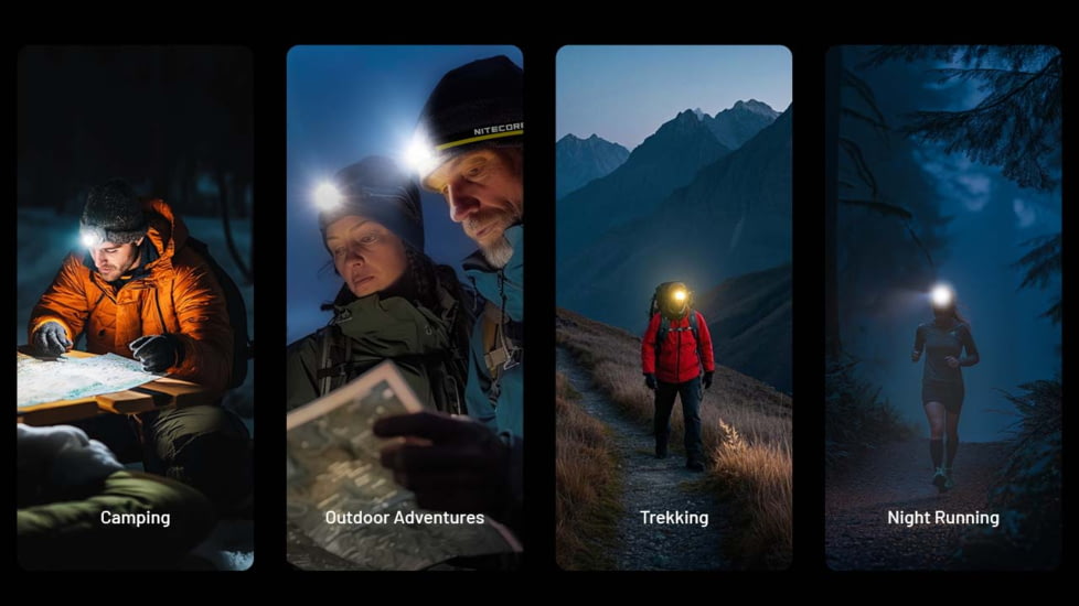 Nitecore NU25 MCT USB-C Rechargeable 400 Lumens LED Multi-Temperature Headlamp