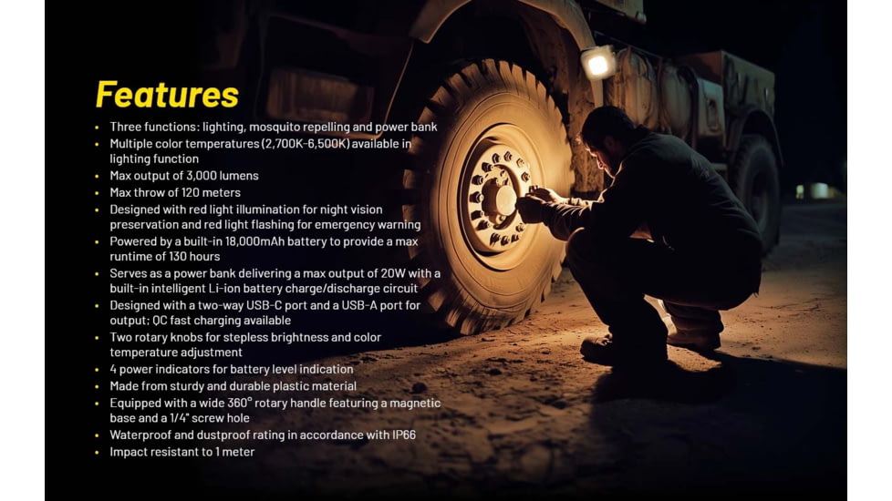 Nitecore NWL30 3-in-1 Outdoor Lantern with Mosquito Repeller and Power Bank Functions