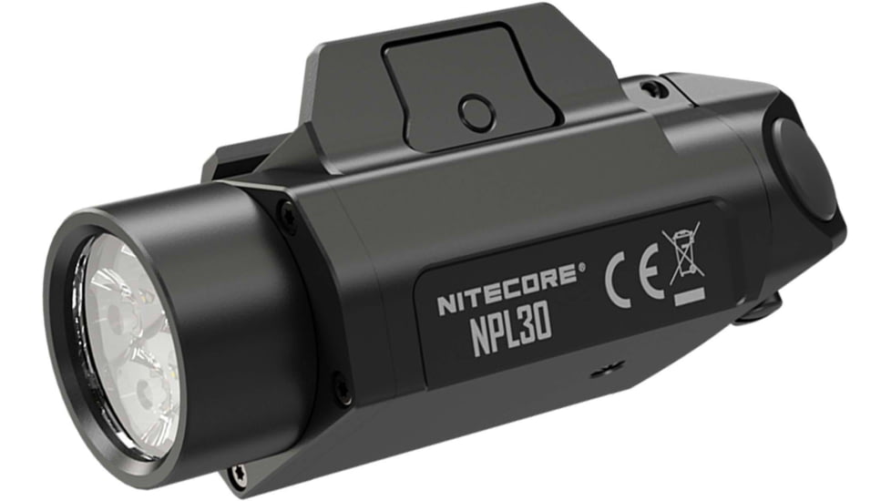 Nitecore NPL30 1200 Lumen Rail Mount Flashlight, Black, 6952506404148
