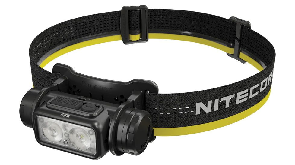 Nitecore NU50 Lightweight USB-C Rechargeable Headlamp, 1400 Lumen, Black, FL-NITE-NU50