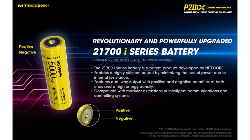 Nitecore P20iX 4000 Lumen USB-C Rechargeable Flashlight, Black, 6952506406722