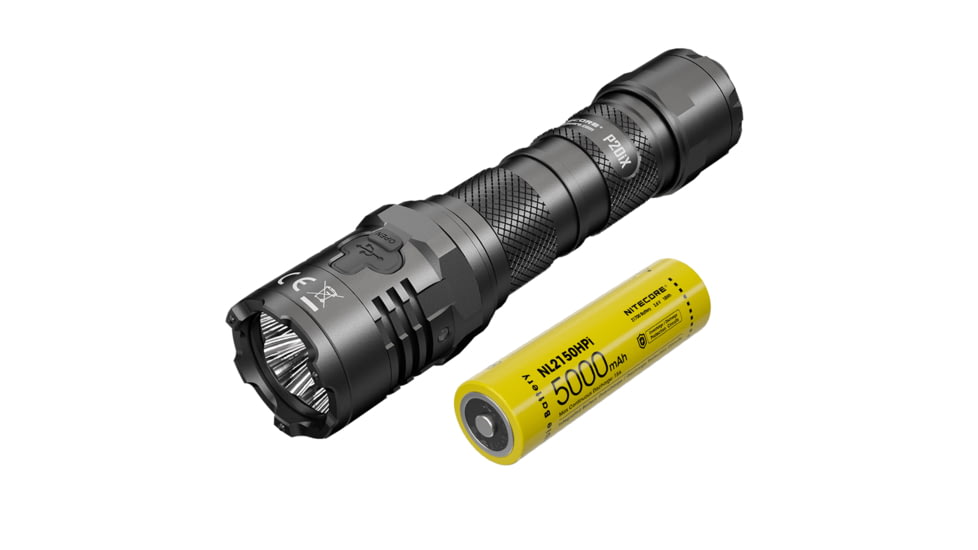 Nitecore P20iX 4000 Lumen USB-C Rechargeable Flashlight, Black, 6952506406722