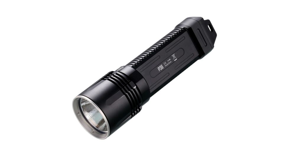 Nitecore P36 Tactical Flashlight - CREE MT-G2 LED - 2,000 Lumens - Uses 2 x 18650, Black NITECORE-P36-MT-G2