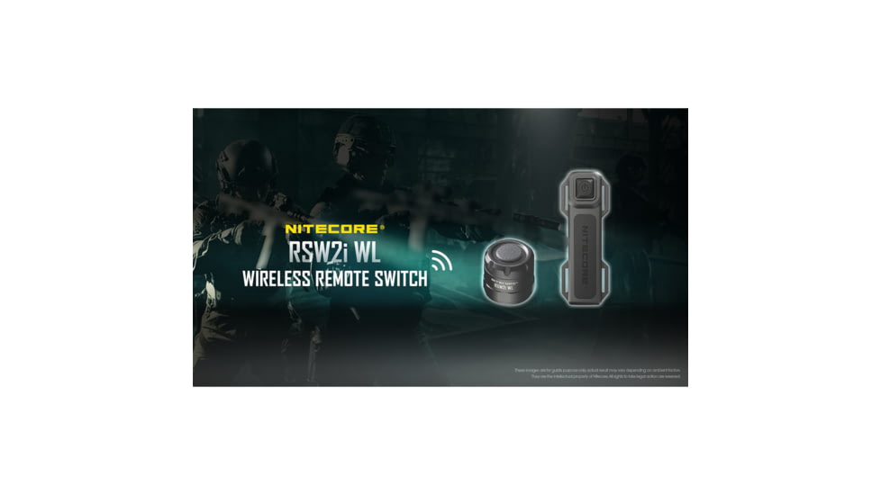 Nitecore RSW2i Wireless Remote Pressure Switch for iGeneration Flashlights, Black, PS-NITE-RSW2iWL