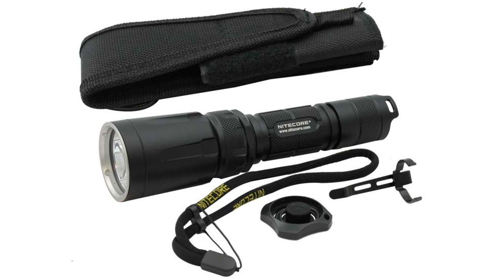 Nitecore SRT7GT 1 x 18650/ 2 x CR123A/ RCR123A/ 16340 CREE XP-L HI V3 LED SmartRing Tactical Flashlight, 1000 Lumens, Black, SRT7GT