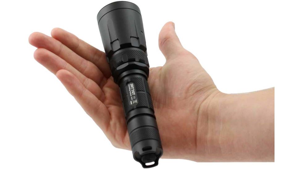 Nitecore SRT7GT 1 x 18650/ 2 x CR123A/ RCR123A/ 16340 CREE XP-L HI V3 LED SmartRing Tactical Flashlight, 1000 Lumens, Black, SRT7GT