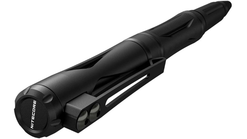 Nitecore Tactical Pen, Tungsten Bezel, Aluminum Alloy, Black, NTP21