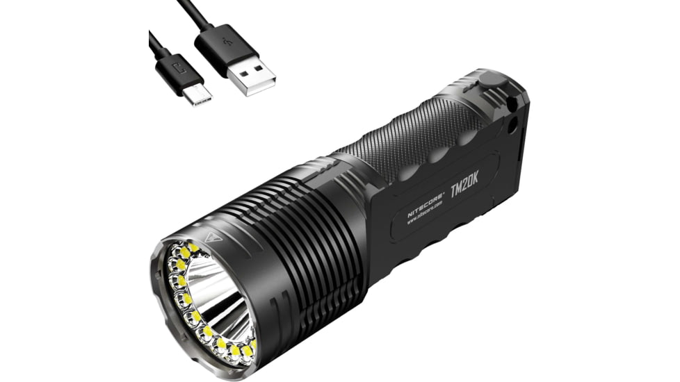 Nitecore TM20K 2000 Lumen Flashlight, Black, 6952506407057