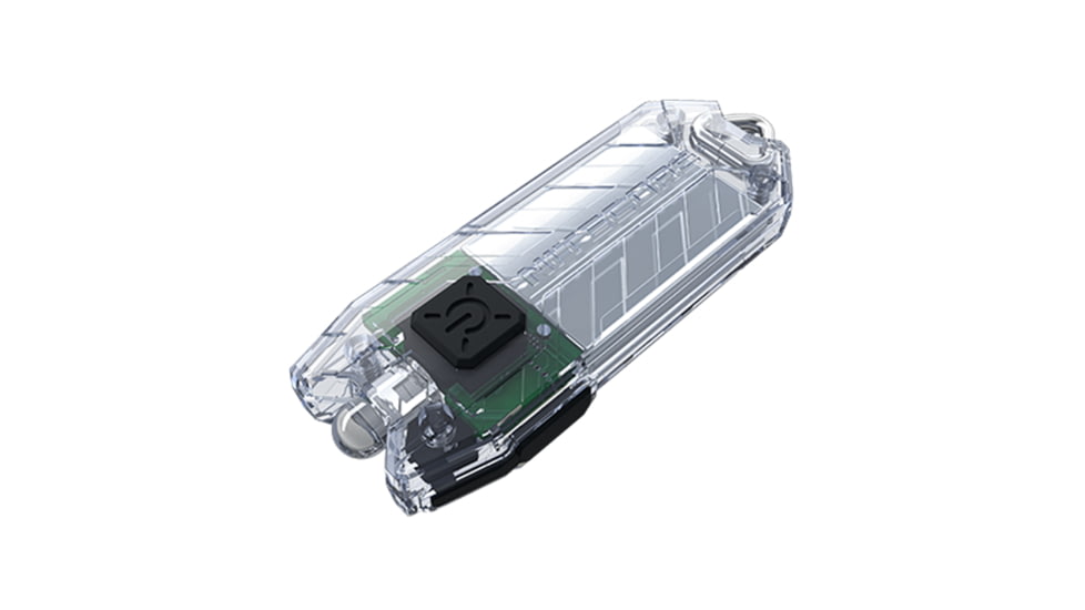Nitecore TUBE v2.0 55 Lumen USB Rechargeable Keychain Flashlight, Transparent, 6952506405398