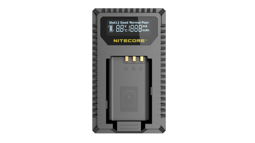 Nitecore USN2 Sony Camera Battery Charger for NP-BX1 Batteries, Black, 6952506492626