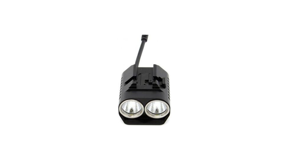 Niteye B20 Dual LED Bicycle Light - 2x CREE XM-L U2 LED - 1200 Lumens - Runs on 4x 18650 rechargeable battery pack - Black, Black NITEYE-B20-XML2-BLACK