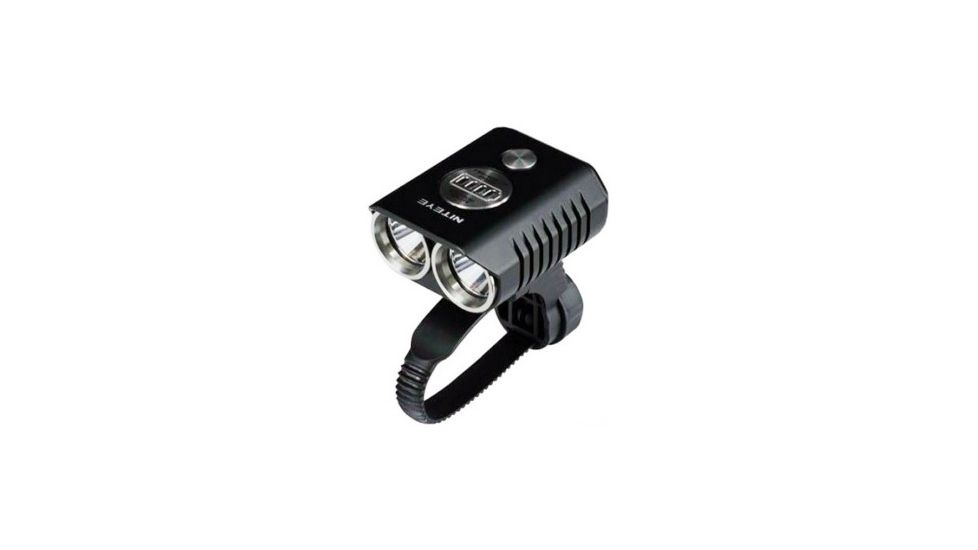 Niteye B20 Dual LED Bicycle Light - 2x CREE XM-L U2 LED - 1200 Lumens - Runs on 4x 18650 rechargeable battery pack - Black, Black NITEYE-B20-XML2-BLACK