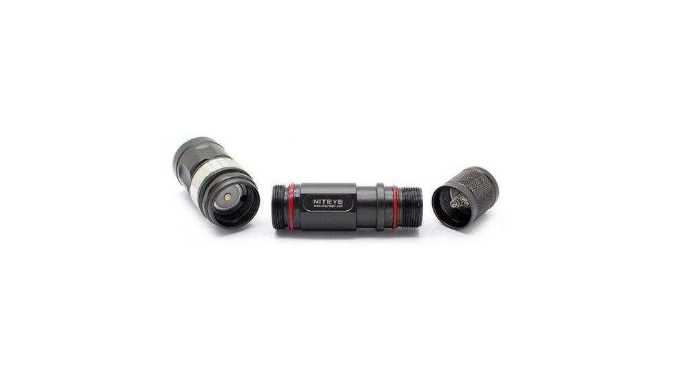 Niteye TF20 LED Flashlight - 480 Lumens - CREE XM-L U2 LED - Runs on 1x 18650 or 2x CR123A batteries (Batteries not Included), Black NITEYE-TF20-XML2