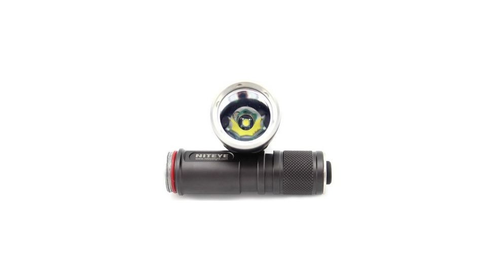 Niteye TR20 USB Rechargeable LED Flashlight - 650 Lumens - CREE XM-L U2 LED - Runs on 1x 18650 / 2x CR123A batteries (Battery not Included), Black NITEYE-TR20-XML2