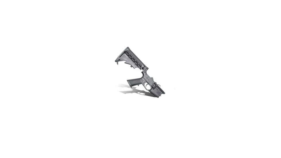 KAK Industry Industry Complete KF-15/AR-15 Firearm Receiver, 9mm NATO, M4 Stock, Black, MO-803-0604-002