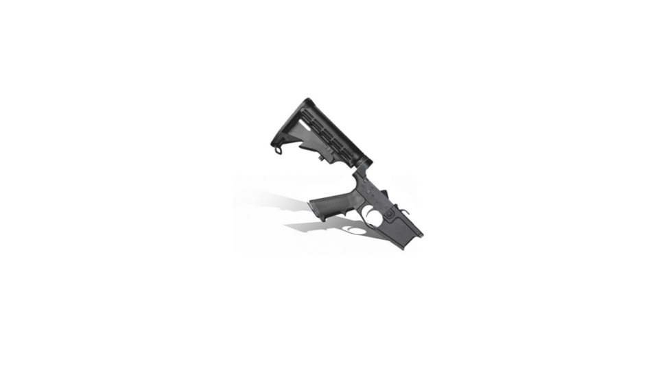 KAK Industry Industry Complete K-15/AR-15 Firearm Receiver, 9mm NATO, M4 Stock, Black, MO-803-0704-002