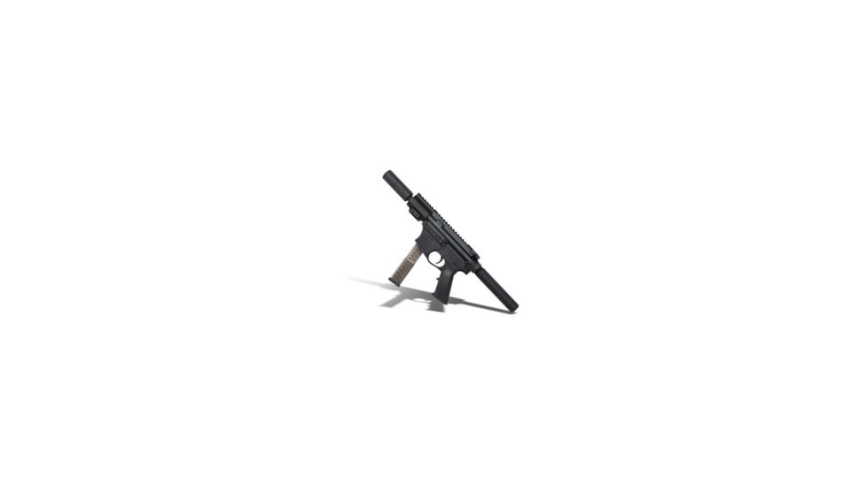 KAK Industry KG-15 Semi Auto Pistol, 9mm NATO, 4in Barrel, Red Frame, MLOK 2.9in Handguard, Glock Compatible, Red, MO-815-1004-011