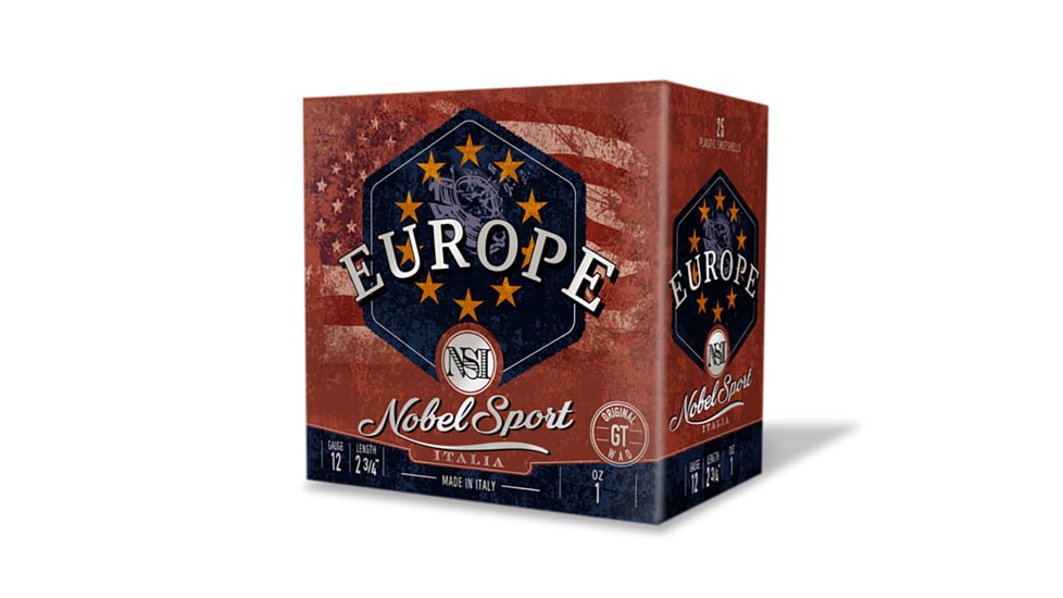 Nobel/Eurosports LLC ANSEU12175 Europe 12Gauge 2.75 1oz 7.5Shot 25 Per Box/10