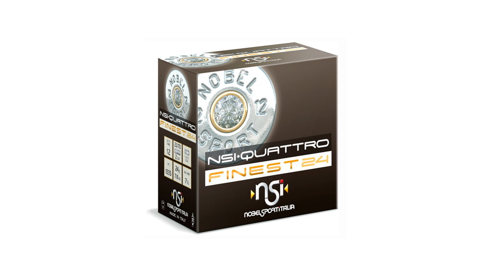 Nobelsport Ammo Quattro Finest 2.75'' 1335fps. 24 Gram #7.5