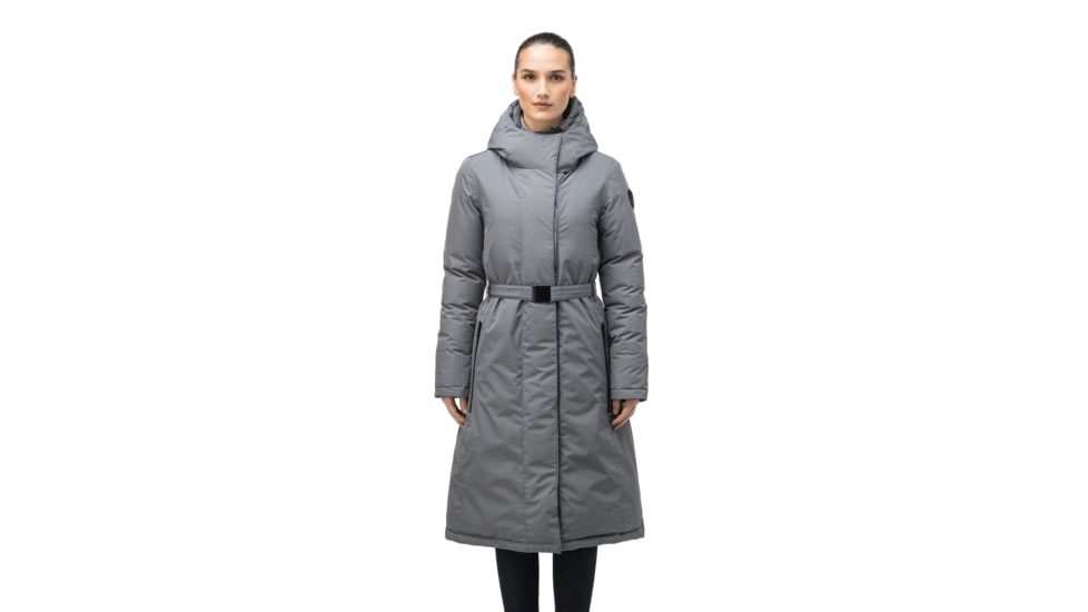 Nobis Lara Belted Parka - Womens, Concrete, Extra Small, LARA-Concrete-XS