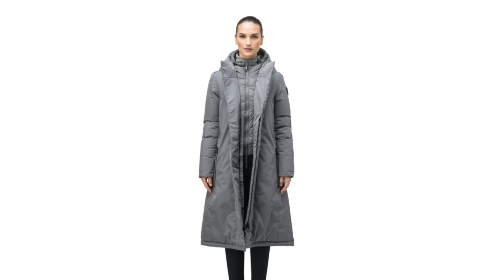 Nobis Lara Belted Parka - Womens, Concrete, Extra Small, LARA-Concrete-XS