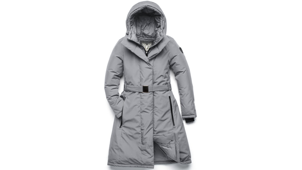 Nobis Lara Belted Parka - Womens, Concrete, Extra Small, LARA-Concrete-XS