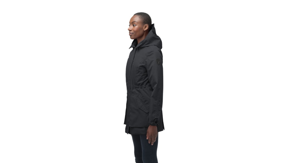 Nobis Terra Ladies Thigh Length Jacket - Womens, 3L Black, Extra Small, TERRA-3L Black-XS