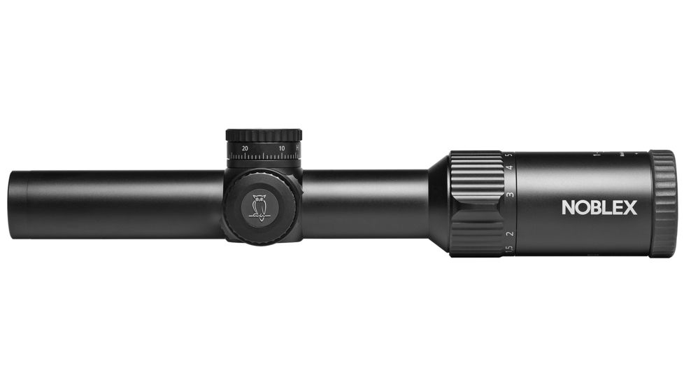 Noblex-Docter Optics N6 Comfort Rifle Scope, 1-6 x 24mm, 30mm Tube, Tac IPSC, Illuminated 0 Reticle, Black, 56846