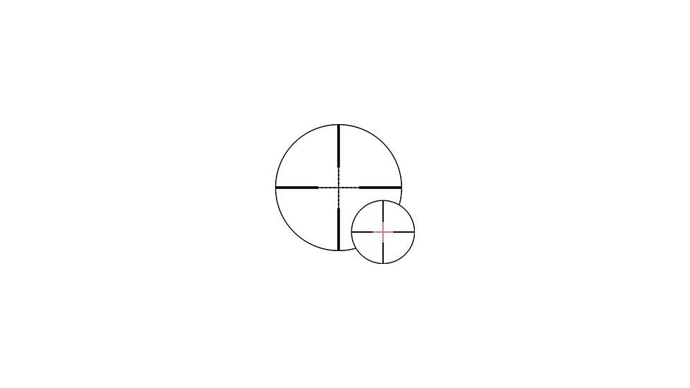 Noblex-Docter Optics Vector Rifle Scope, 1-6x24mm, 30mm Tube, Second Focal Plane, 1/4 MOA, MilDot Reticle, Black, 56438