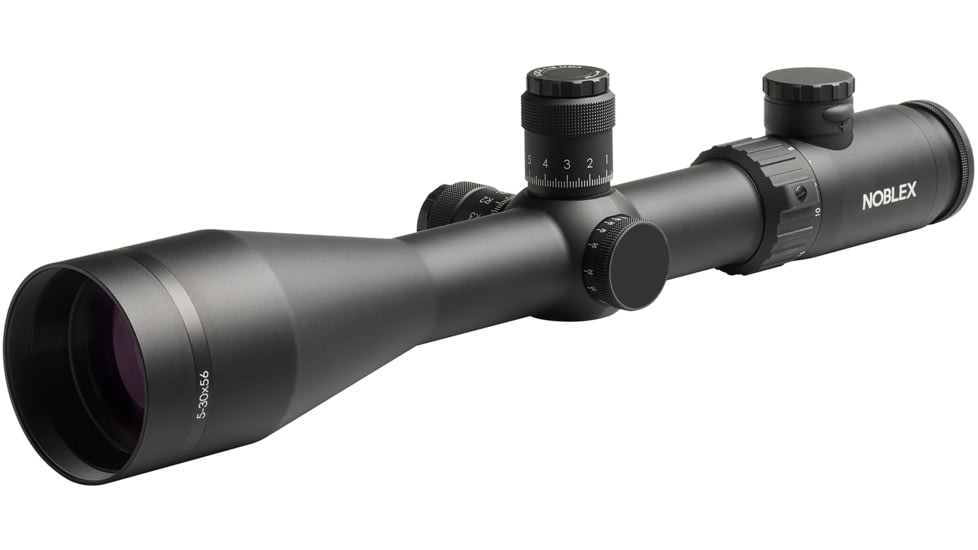 Noblex-Docter Optics Vector Rifle Scope, 5-30x56mm, 34mm Tube, Second Focal Plane, 1/8 MOA, ELD20 Reticle, Black, 56471
