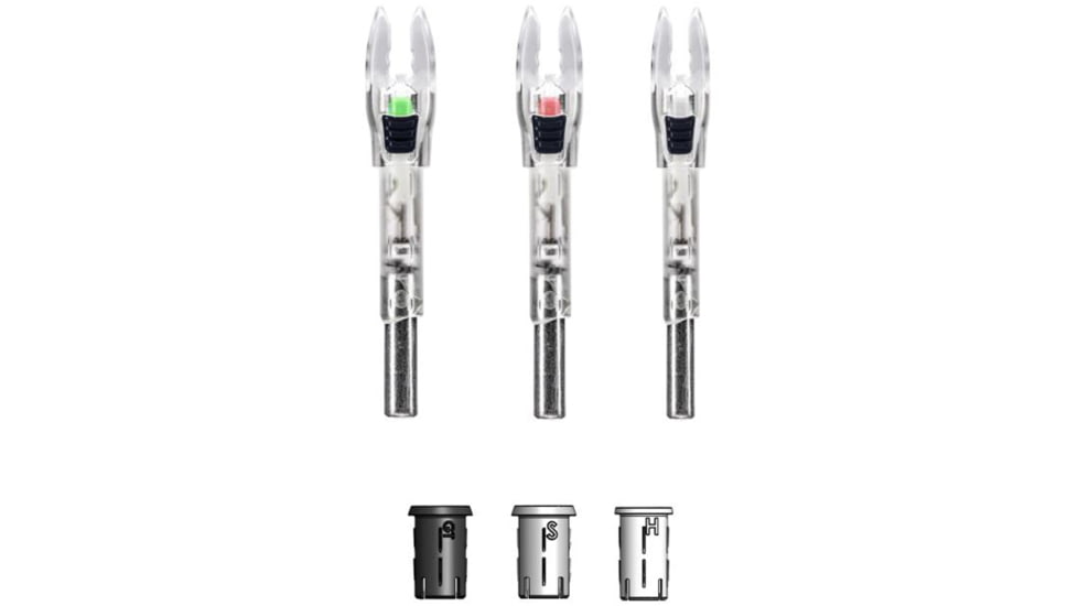 Nockturnal Lighted Nock Shift Universal Fit Red 2pk