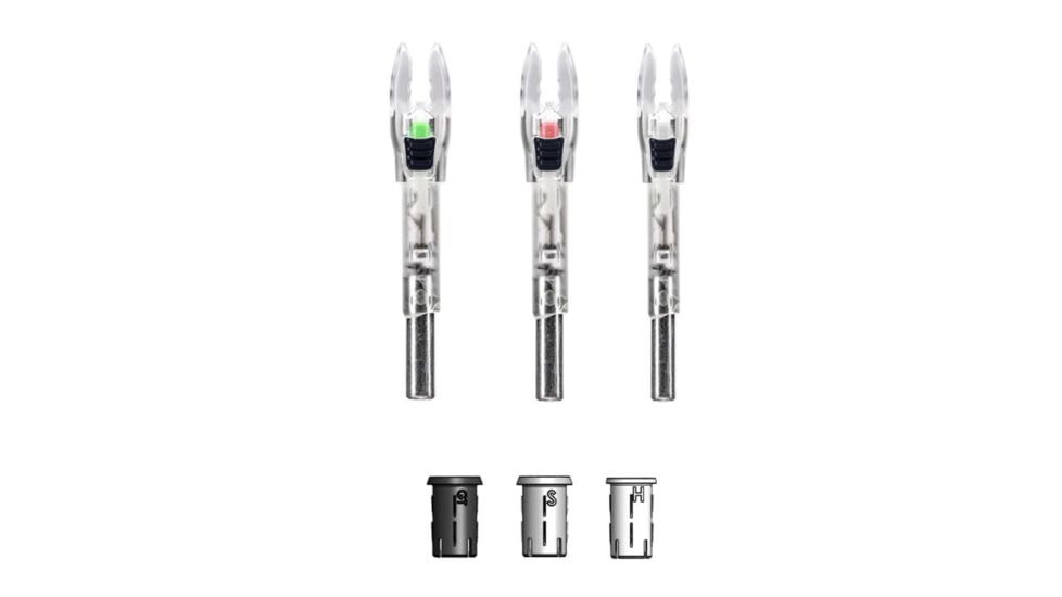 Nockturnal Shift Lighted Nock 2-Pack, Universal Size, Red, NT-810