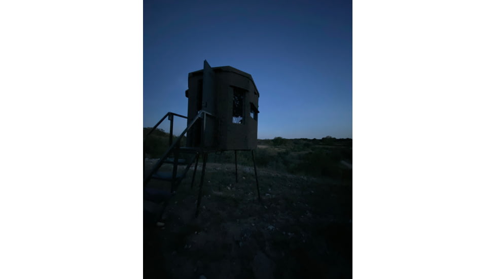 Nocona, TX Hunting Blind at Dusk