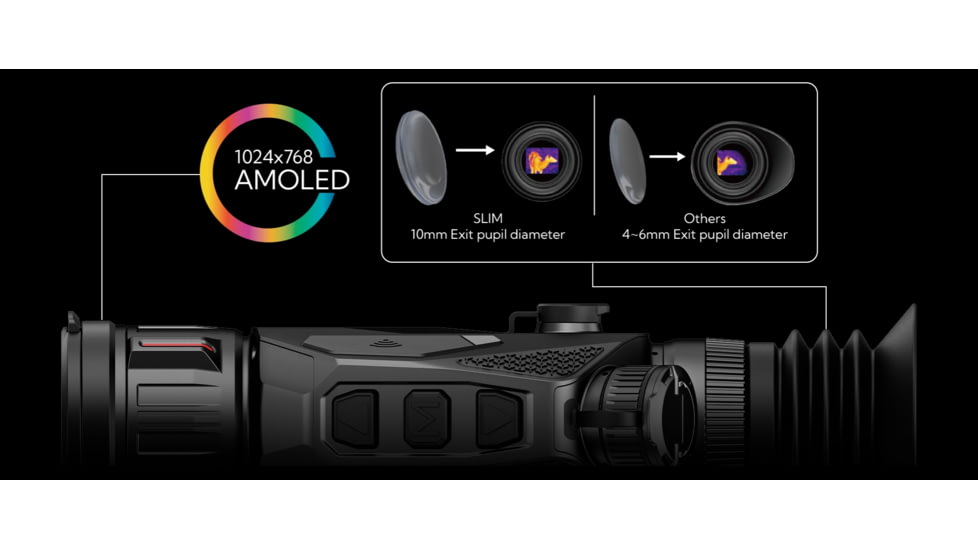 NOCPIX 3.5x35mm SLIM L35 Multi-function Thermal Optic, 384x288, Black, SLIM-L35