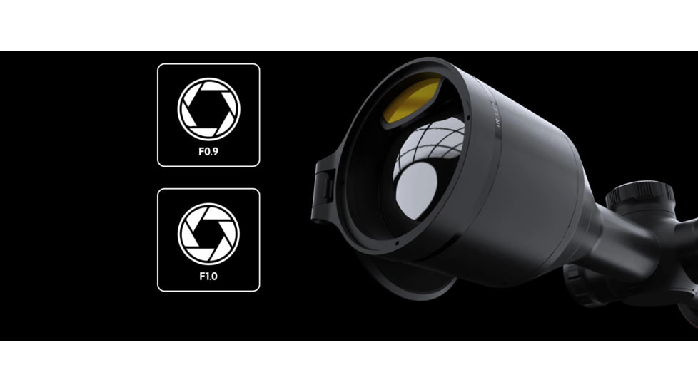 NOCPIX 4x 50mm ACE H50R Rangefinding Thermal Weapon Sight w/Ocular Zoom, 640x512 Sensor, Black, ACE-H50R