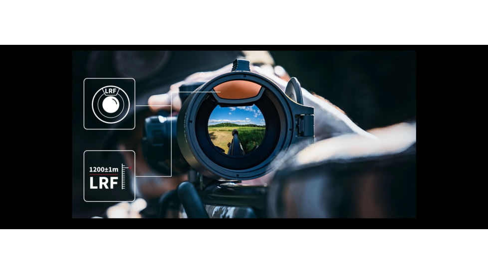 NOCPIX 4x 50mm ACE H50R Rangefinding Thermal Weapon Sight w/Ocular Zoom, 640x512 Sensor, Black, ACE-H50R