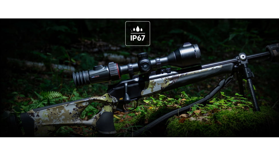 NOCPIX 4x 50mm ACE H50R Rangefinding Thermal Weapon Sight w/Ocular Zoom, 640x512 Sensor, Black, ACE-H50R