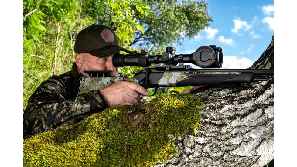 NOCPIX 4x 50mm ACE H50R Rangefinding Thermal Weapon Sight w/Ocular Zoom, 640x512 Sensor, Black, ACE-H50R