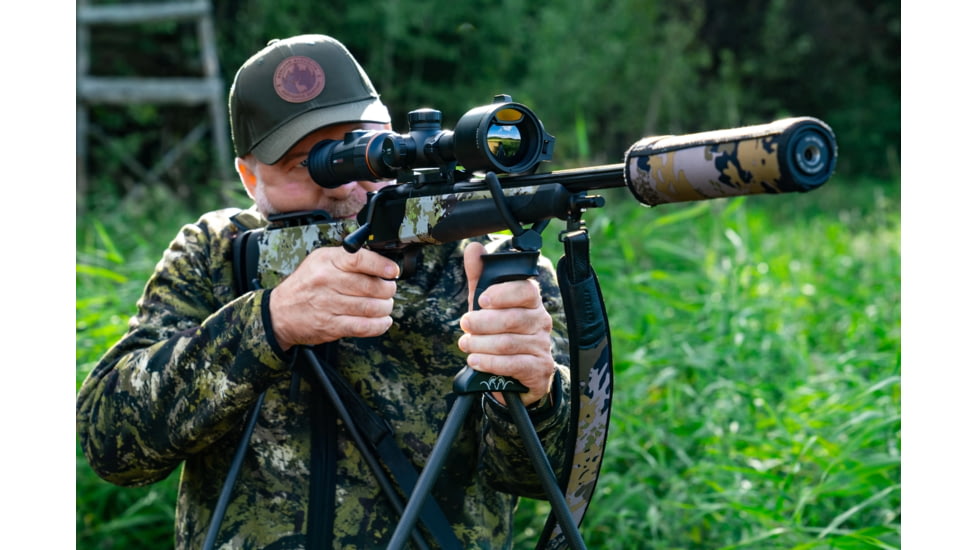 NOCPIX 4x 50mm ACE H50R Rangefinding Thermal Weapon Sight w/Ocular Zoom, 640x512 Sensor, Black, ACE-H50R