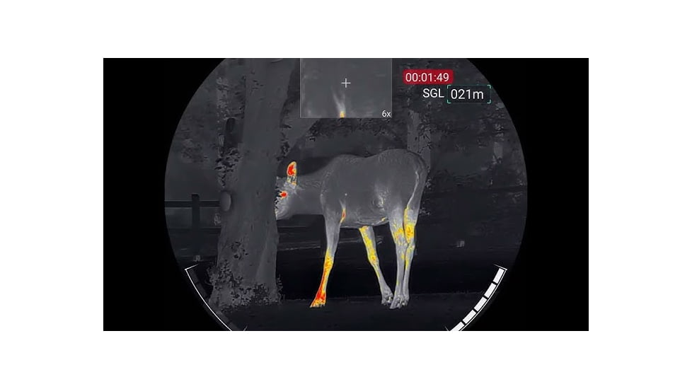 NOCPIX ACE H50 1-3x30mm Thermal Weapon Sight with Ocular Magnifier, 640x512, Black, ACE-H50