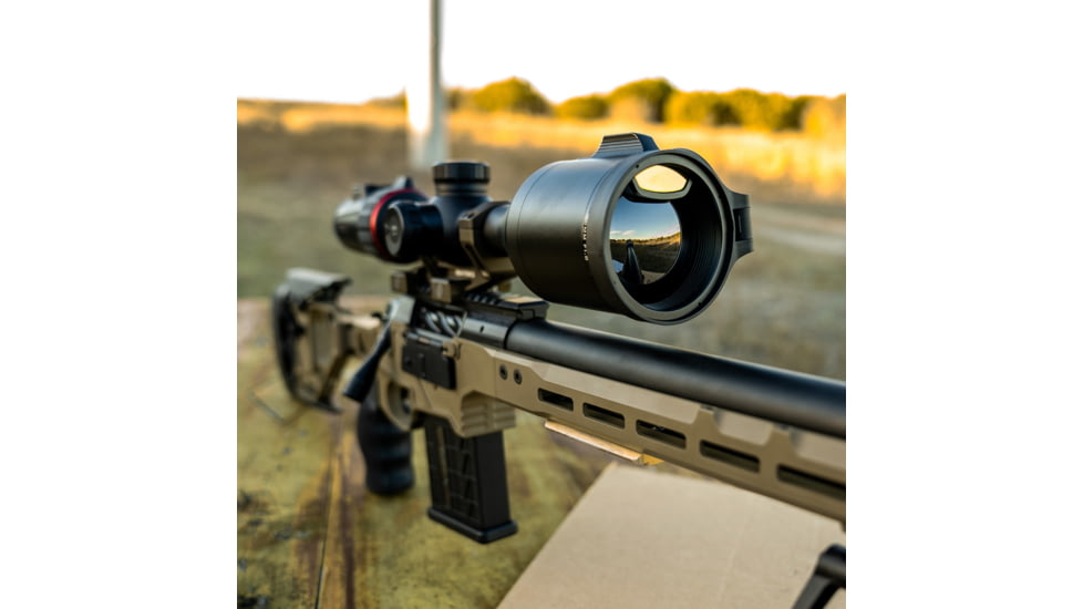 NOCPIX ACE S60R 2x60mm LRF Thermal Weapon Sight with Ocular Magnifier, 1280x1024, Black, ACE-S60R