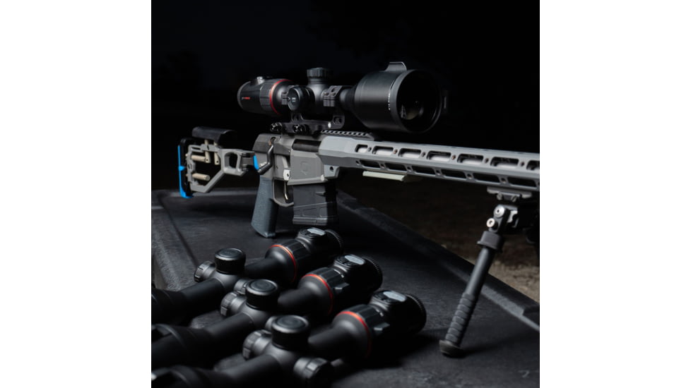 NOCPIX ACE S60R 2x60mm LRF Thermal Weapon Sight with Ocular Magnifier, 1280x1024, Black, ACE-S60R