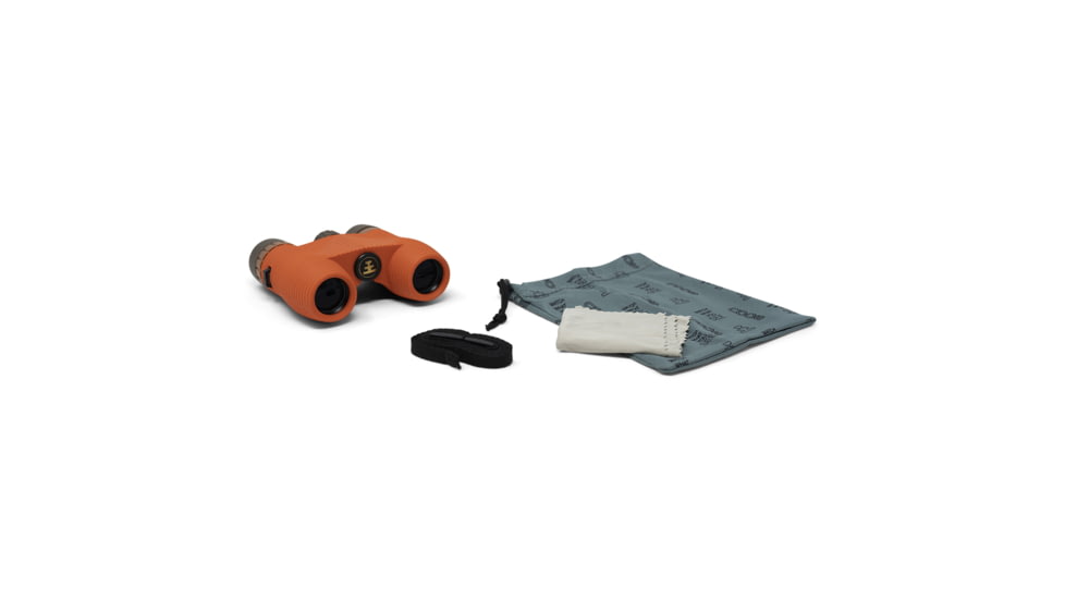 Nocs Provisions Standard Issue 8x25mm Roof Prism Waterproof Binoculars, Poppy Orange II, NOC-STD-OR2