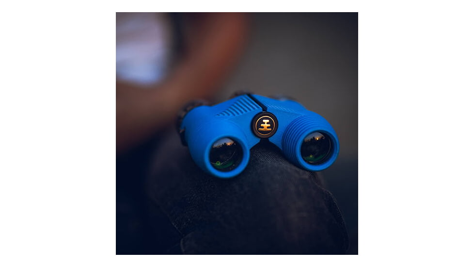 Nocs Provisions Standard Issue 8x25mm Roof Prism Waterproof Binoculars, Rugged, Cobalt Blue, NOC-STD-BLU